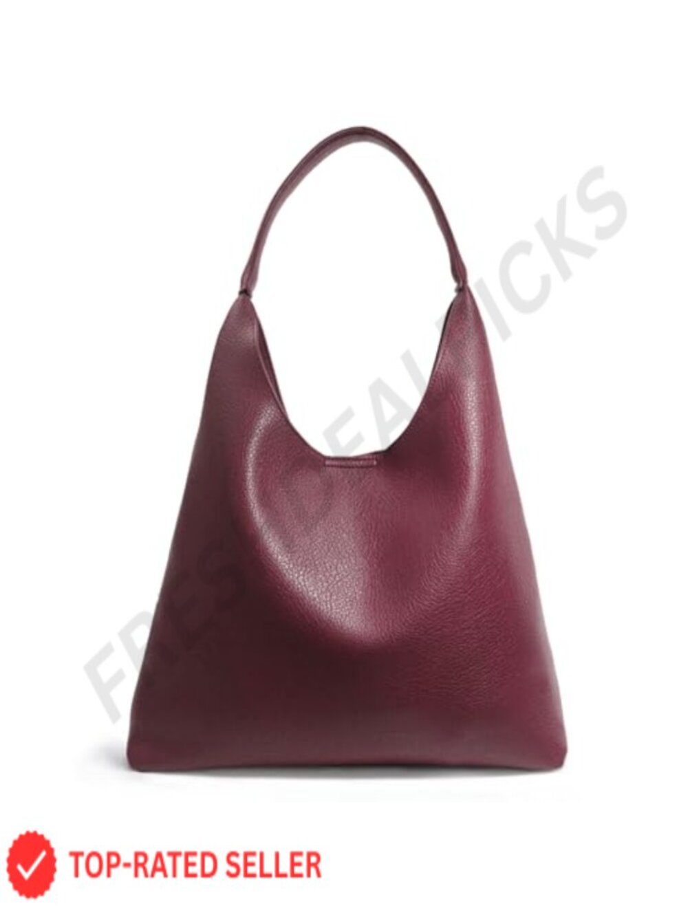 Slouchy Hobo Tote Vegan Leather Shoulder Handbag Women's Purse